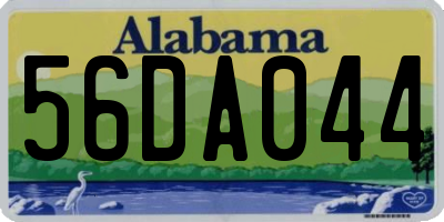 AL license plate 56DA044