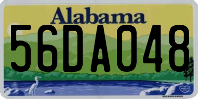 AL license plate 56DA048