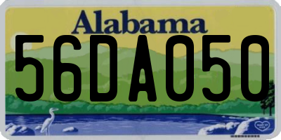AL license plate 56DA050