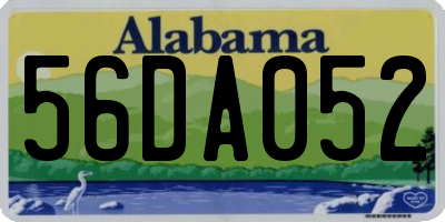 AL license plate 56DA052