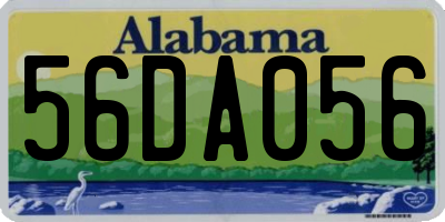 AL license plate 56DA056