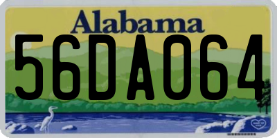 AL license plate 56DA064