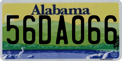 AL license plate 56DA066