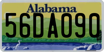 AL license plate 56DA090
