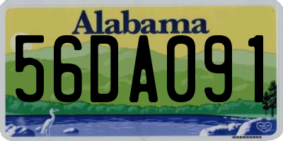 AL license plate 56DA091