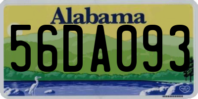AL license plate 56DA093
