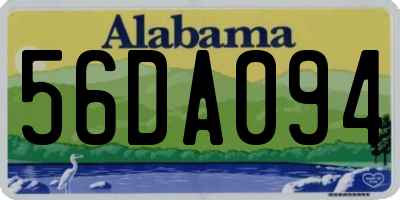 AL license plate 56DA094