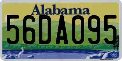 AL license plate 56DA095