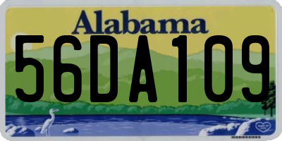 AL license plate 56DA109