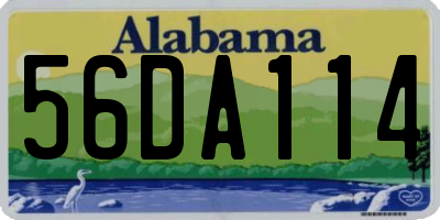 AL license plate 56DA114