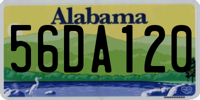 AL license plate 56DA120