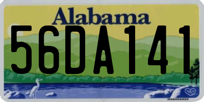 AL license plate 56DA141