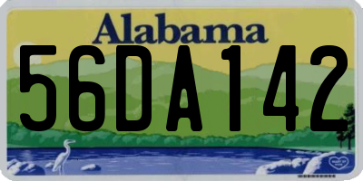 AL license plate 56DA142