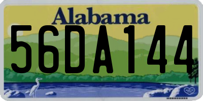 AL license plate 56DA144