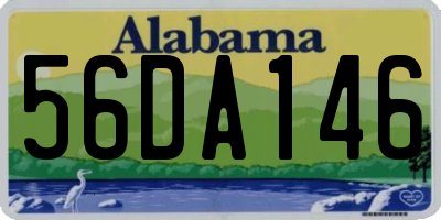 AL license plate 56DA146