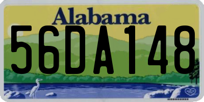 AL license plate 56DA148