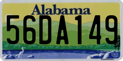 AL license plate 56DA149