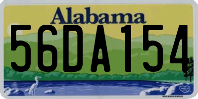 AL license plate 56DA154