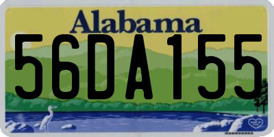 AL license plate 56DA155