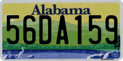 AL license plate 56DA159
