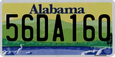 AL license plate 56DA160