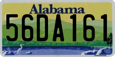 AL license plate 56DA161