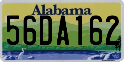 AL license plate 56DA162