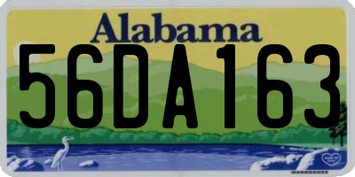 AL license plate 56DA163