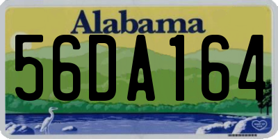 AL license plate 56DA164