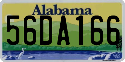 AL license plate 56DA166