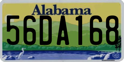 AL license plate 56DA168