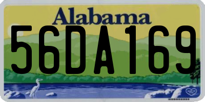 AL license plate 56DA169