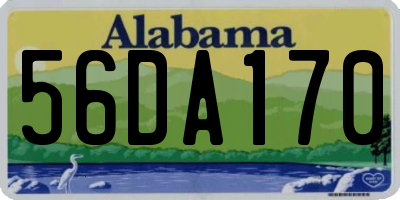 AL license plate 56DA170