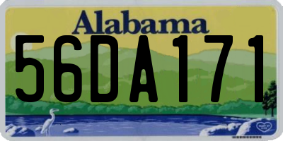AL license plate 56DA171