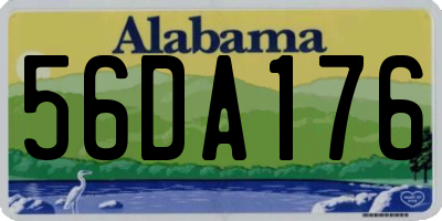 AL license plate 56DA176
