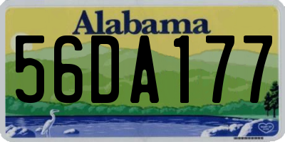 AL license plate 56DA177