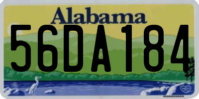 AL license plate 56DA184