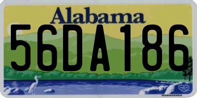AL license plate 56DA186