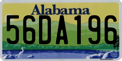 AL license plate 56DA196
