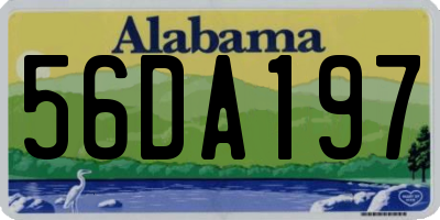 AL license plate 56DA197