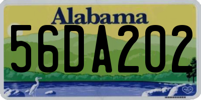 AL license plate 56DA202