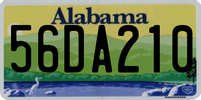 AL license plate 56DA210