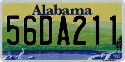 AL license plate 56DA211