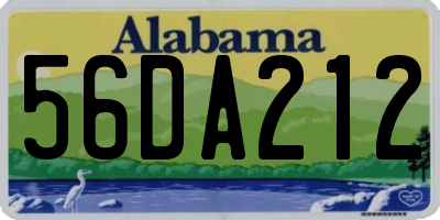 AL license plate 56DA212