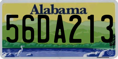 AL license plate 56DA213