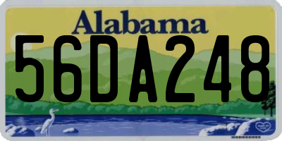 AL license plate 56DA248
