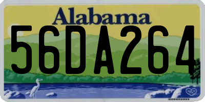 AL license plate 56DA264