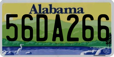 AL license plate 56DA266