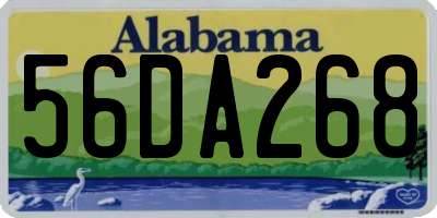AL license plate 56DA268