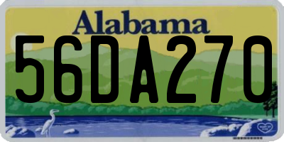 AL license plate 56DA270